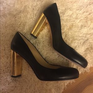 Kate Spade Block Chrome Pumps Size 8
